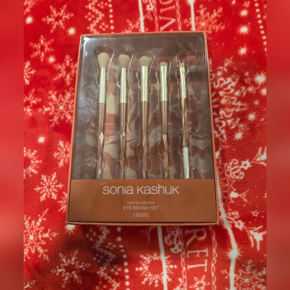 Sonia Kashuk Limited Edition Eye Brush Set - Brown and Gold